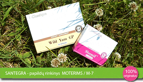 Santegra - papildu rinkinys moterims - Wild Yam GP (30) + Sleemil™ (30) santegra-papildu-rinkinys-moterims-wild-yam-gp-sleemil-kaina-akcija-pigiau